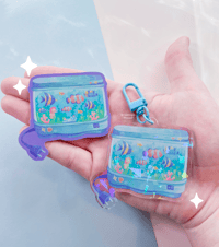 Image 1 of Aquarium lamp keychain & sticker