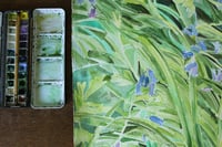 Image 5 of 'Painting among the bluebells' Print