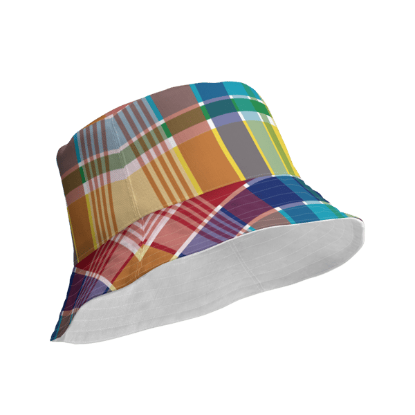 Image of Reversible bucket hat- St. Croix VI Madras