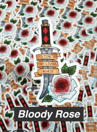 Image 2 of Bloody Rose Dagger Stickers