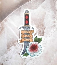 Image 1 of Bloody Rose Dagger Stickers