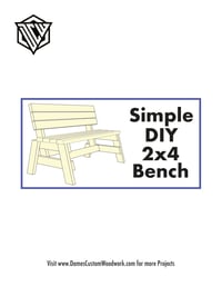 Image 1 of 2x4 Bench Plans