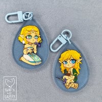 Image 1 of [ZELDA: Tear's of the Kingdom] Link/Zelda Keychain 