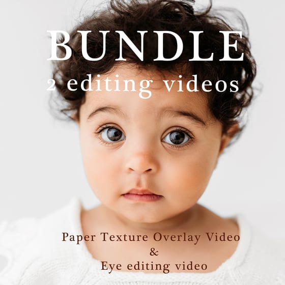 Image of BUNDLE -PAPER OVERLAY VIDEO *AND* EYE EDIT VIDEO *  $80 (regular $99)
