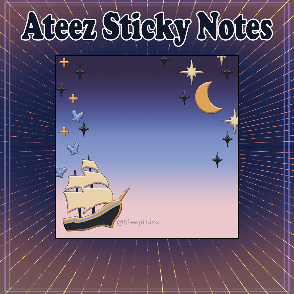 Image of ATEEZ Sticky Notes