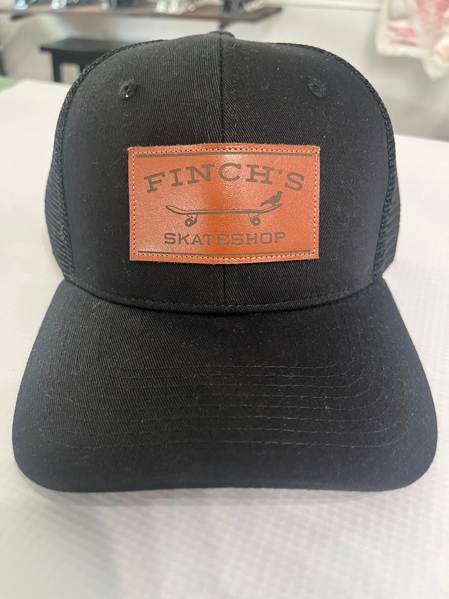 Image of Finchs Skate Shop Leather Patch Hat