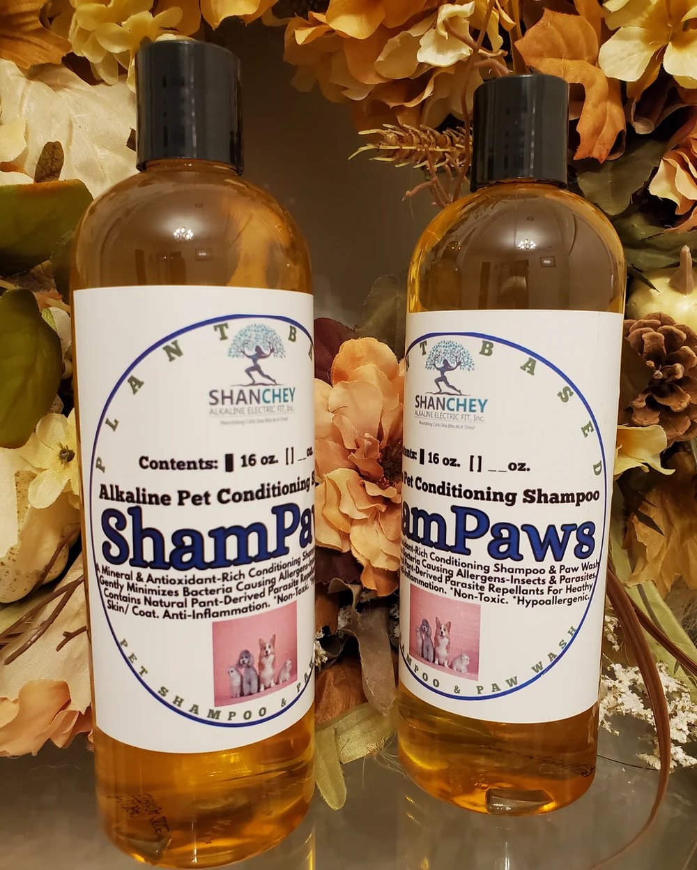 Doggie Calm! Ancient Prebiotic Superfood. Healthy Gut! Pet Food Topper. ShamPaws Paw Wash/Shampoo.