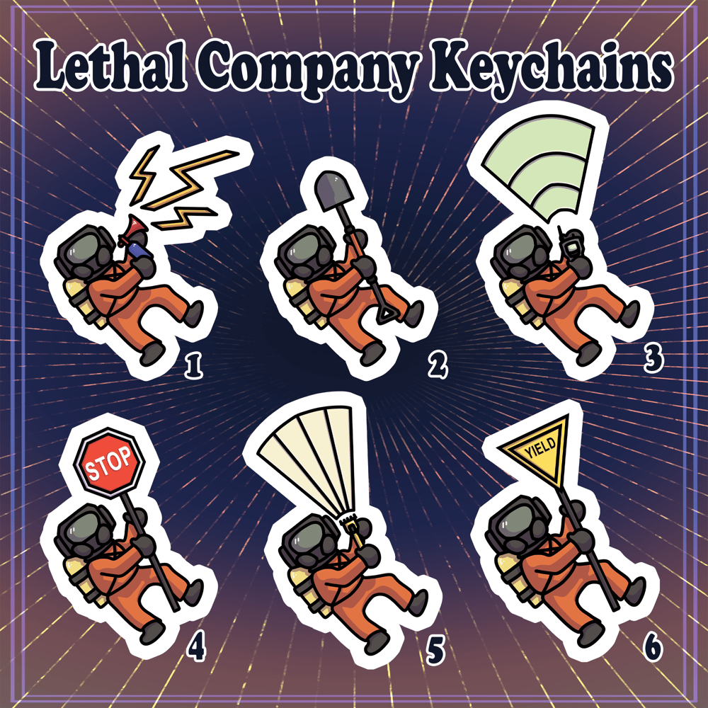 Image of Lethal Company Mini Keychains