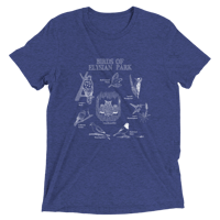 Image 3 of Birds of Elysian Park Tee, Heather Tri-blend (White version)