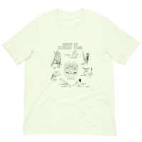 Image 3 of Birds of Elysian Park Tee, 100% Cotton (Green version)