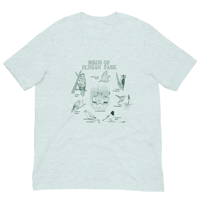 Image 2 of Birds of Elysian Park Tee, 100% Cotton (Green version)