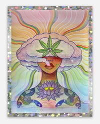Image 2 of Higher Thinking Glitter sticker