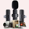 New Wireless Lavalier Microphone Audio Video Recording Mini Mic For Live Broadcast Gaming Cell Phone