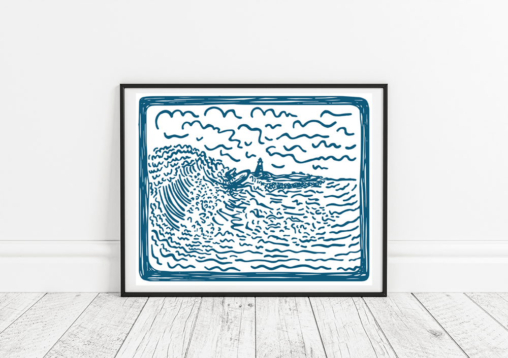 Montauk Point | Surf Print
