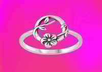 Image 2 of Flower Loop Ring 