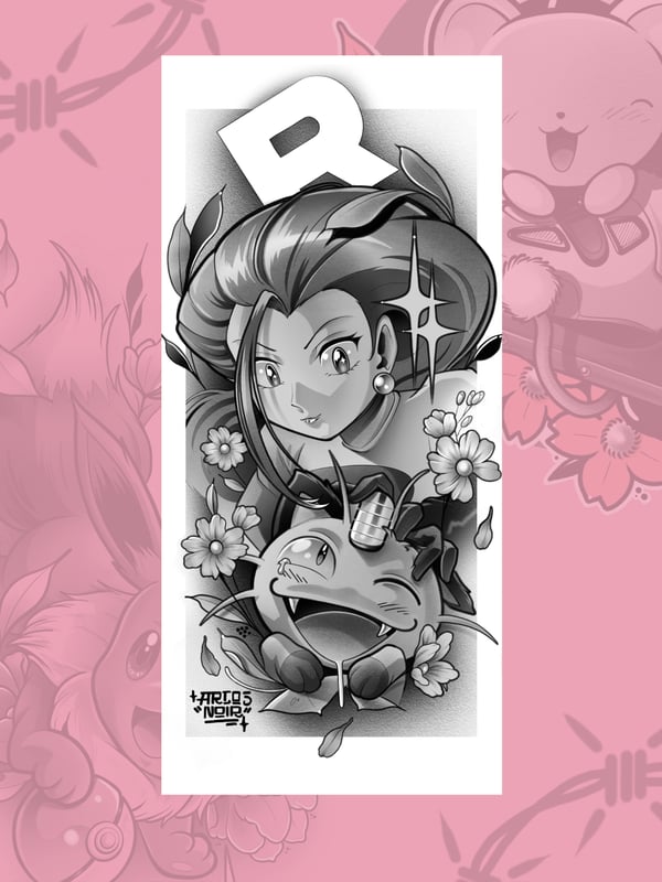 Image of JESSIE & MEOWTH (50x23)