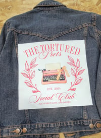 Image 1 of Taylor Swift The Tortured Poets Social Club (Pink) Back Patch
