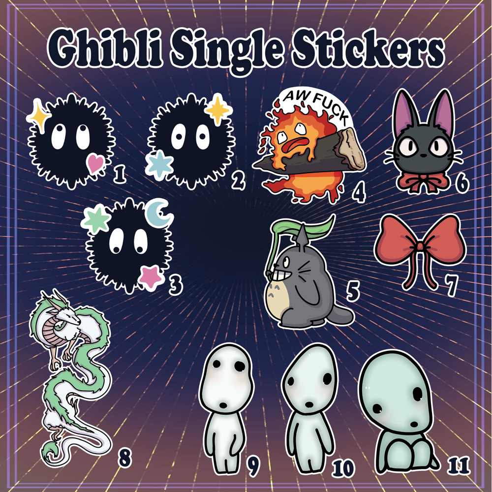 Image of Ghibli Stickers (Small)