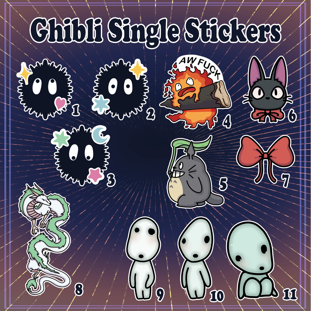 Image of Ghibli Stickers (Small)