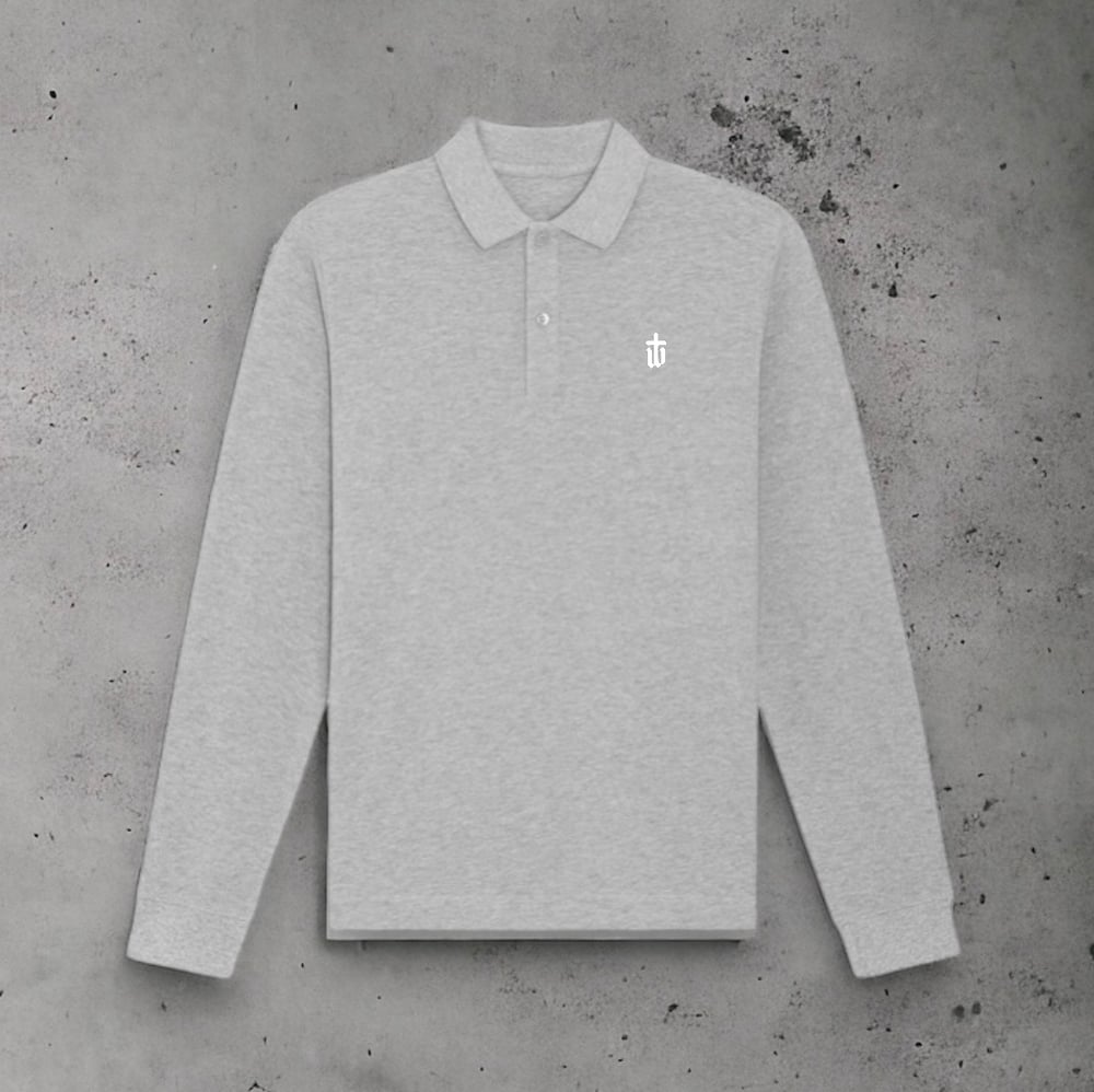 Image of HEATHER CLASSIC LONG SLEEVE POLO