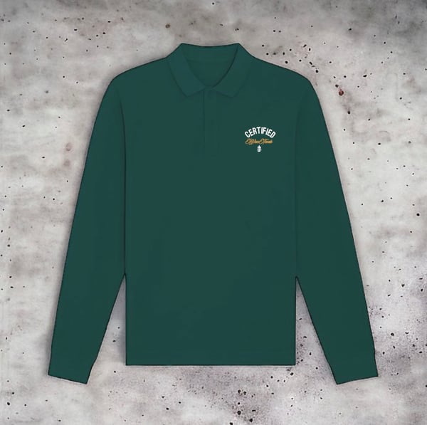 Image of GREEN CERTIFIED LONG SLEEVE POLO
