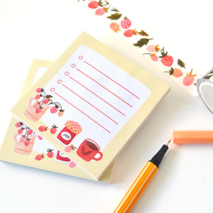 Image of Little List Strawberry Sticky Note