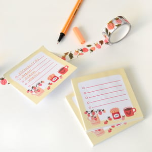 Image of Little List Strawberry Sticky Note