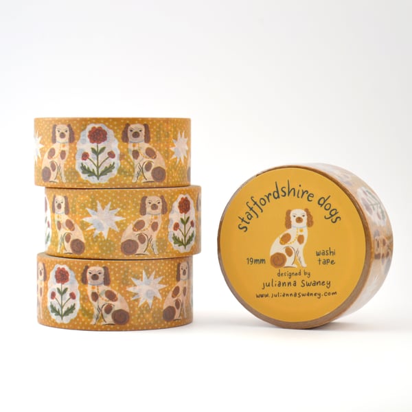 Image of Staffordshire Dog Washi Tape 19mm