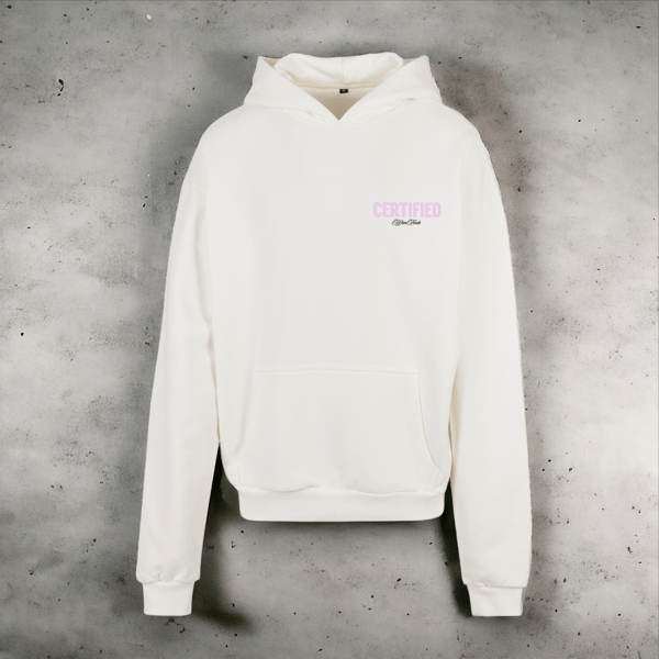 Image of OFF-WHITE MINI PINK CERT ULTRA HEAVY HOODIE