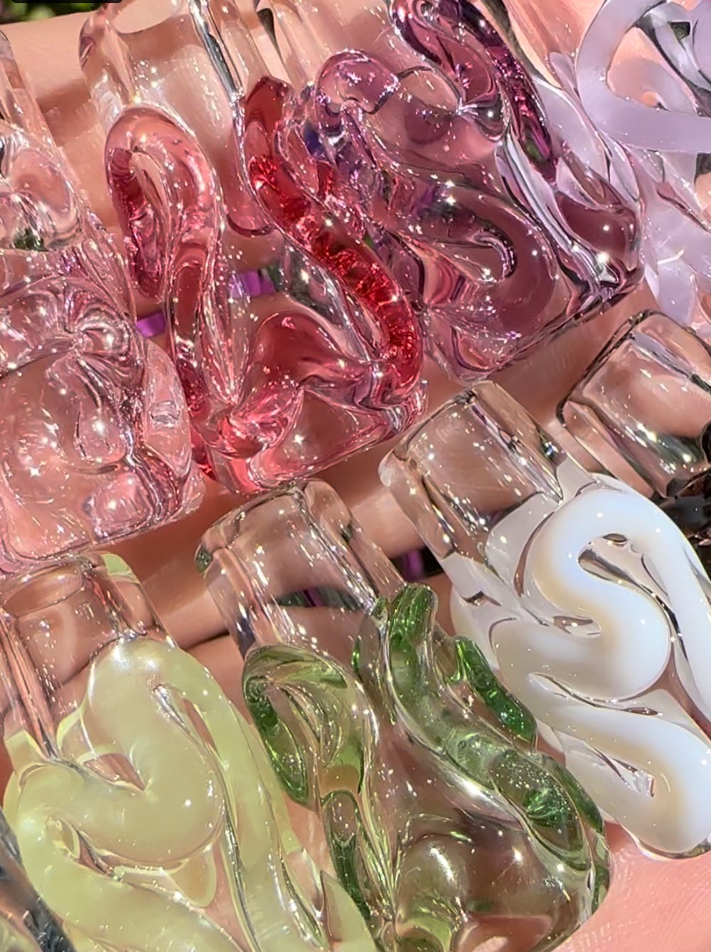 Image of Squiggle Beads (clear)