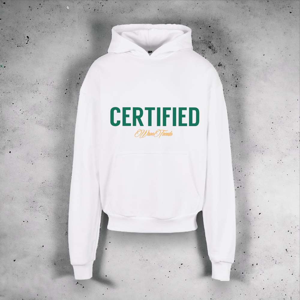 Image of WHITE CERT ULTRA HEAVY HOODIE