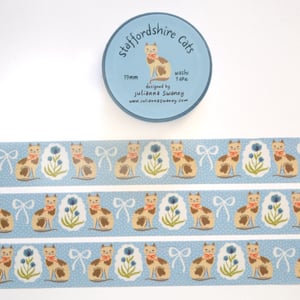 Image of Staffordshire Cat Washi Tape 19mm