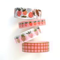 Image 5 of Little Strawberries 10mm Washi Tape 