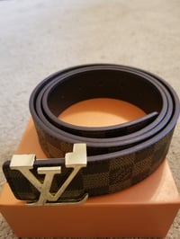 Image 4 of LV Belt Brown Checker