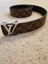 Image 2 of LV Belt Brown/Silver Buckle