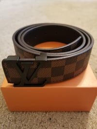 Image 1 of LV Belt Brown/Black