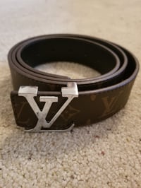 Image 5 of LV Belt Brown Silver Buckle