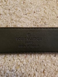 Image 9 of LV Belt Brown Silver Buckle