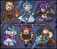 Doppelganger 2.5 inch Acrylic Charms (PRE-ORDER)