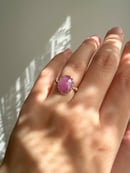 Image 5 of Rosecut Pink Sapphire Gold Ring