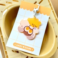 Sunnie and Yolk Acrylic Frosted Charm