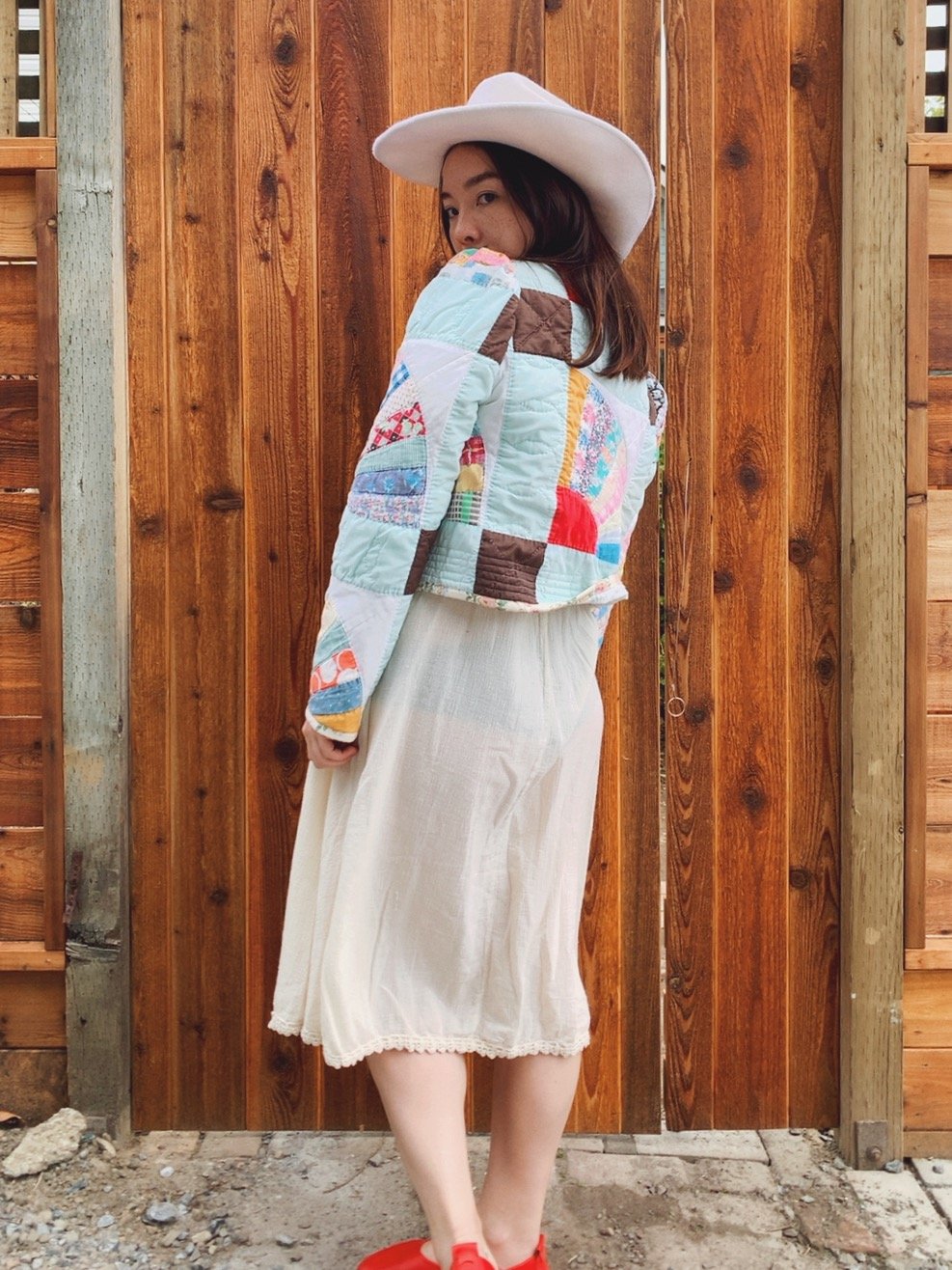 Image of Puff Sleeve Quilt Coat — Fans