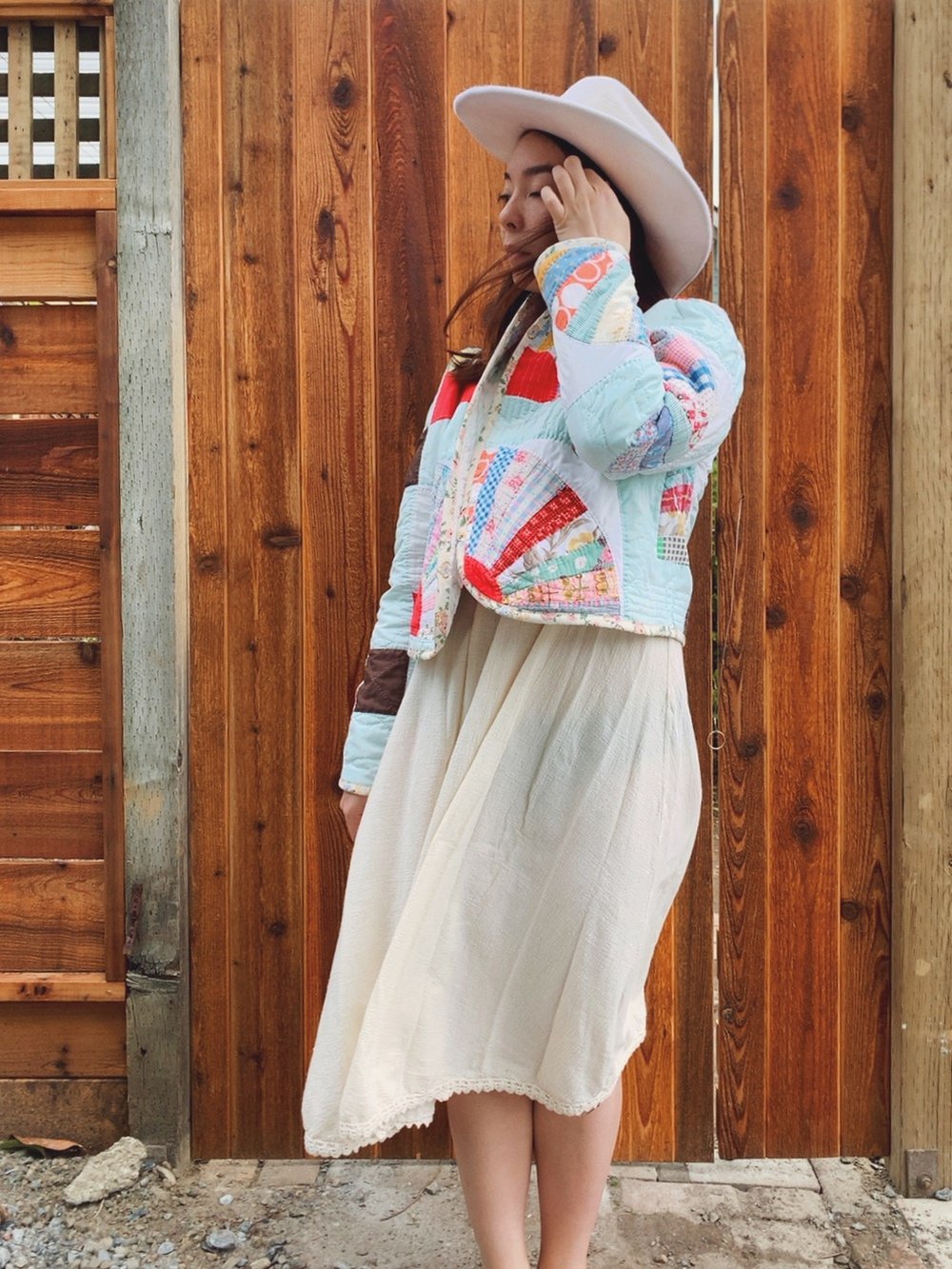 Image of Puff Sleeve Quilt Coat — Fans