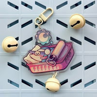 Sleepy Fish Acrylic Charm