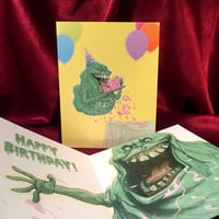 Image 1 of SLIMEY Birthday CARD