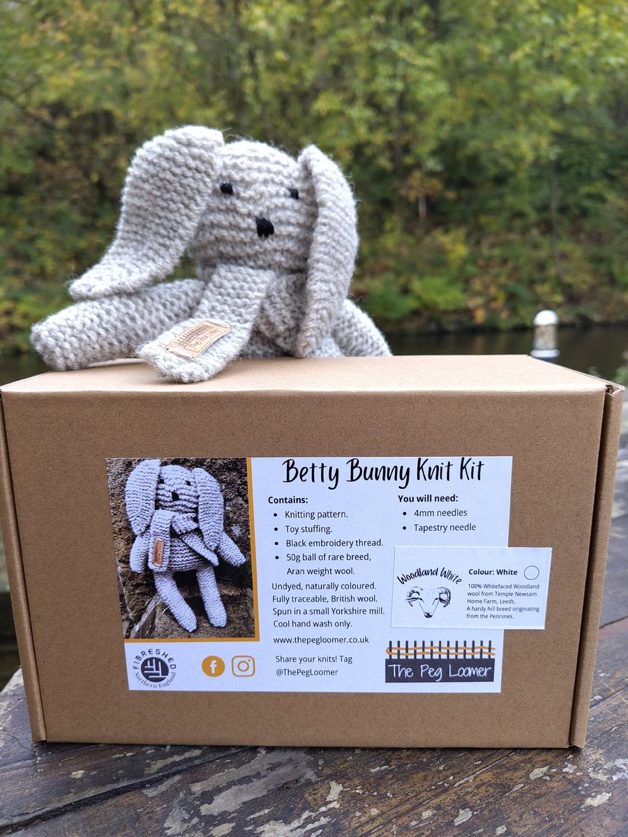 Knit Kit: Bunny in British Rare Breed wool | The Peg Loomer