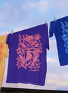 Orchid Purple Birds of Paradise Tee ( L)