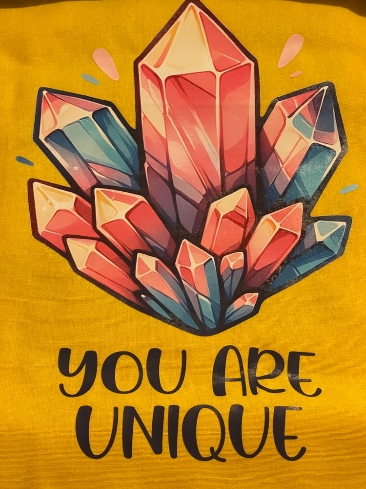 Image of You are unique (yellow tote bag)