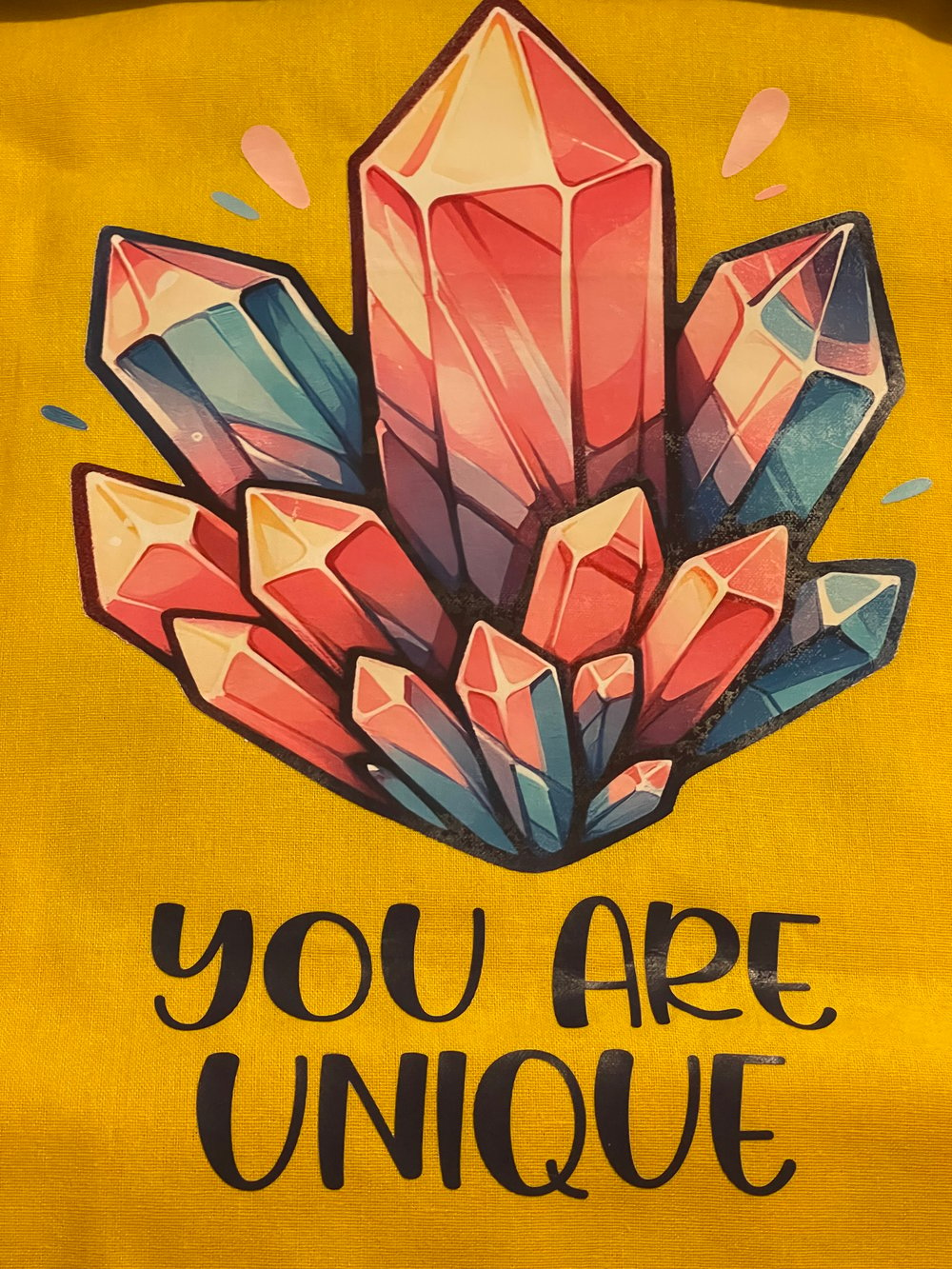 Image of You are unique (yellow tote bag)