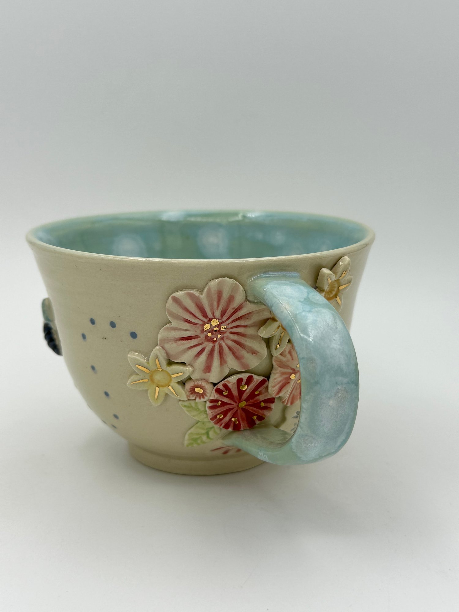 Image of Blue Banded Bee Tea Cup 